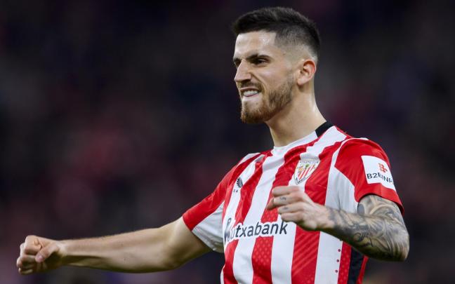 Oihan Sancet celebra un gol con el Athletic / Athletic Club Oihan Sancet celebra un gol con el Athletic / Athletic Club