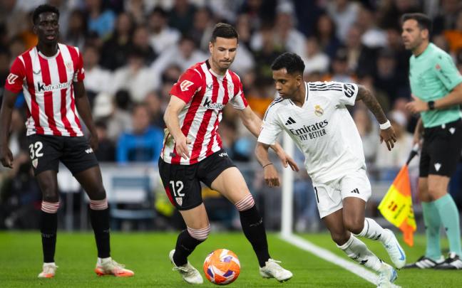 Los leones podrían festejar en el Bernabéu -en imagen su última visita- una nueva clasificación europea. / ATHLETIC CLUB