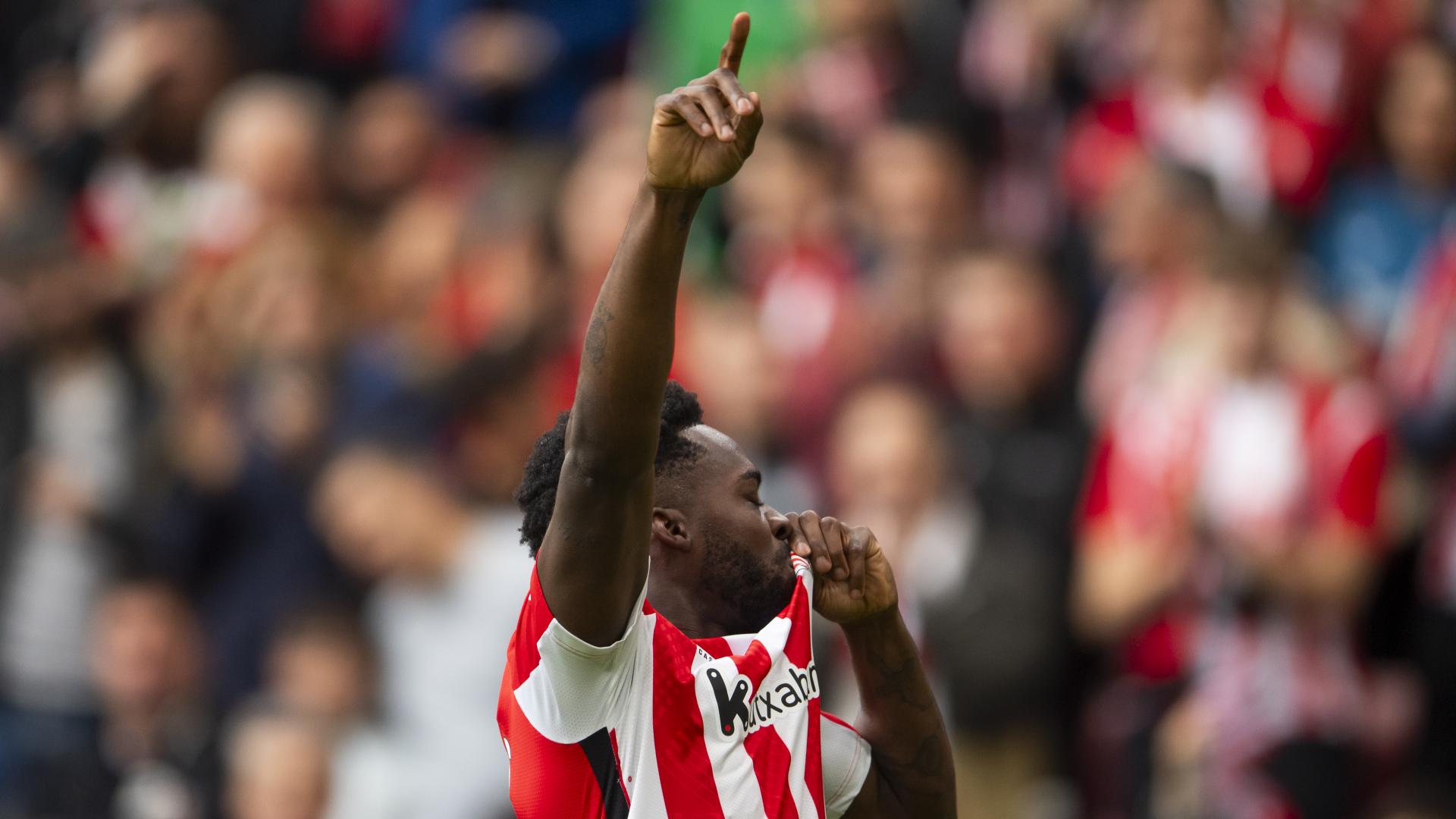 Iñaki Williams celebra su gol ante la UD Las Palmas / Athletic Club