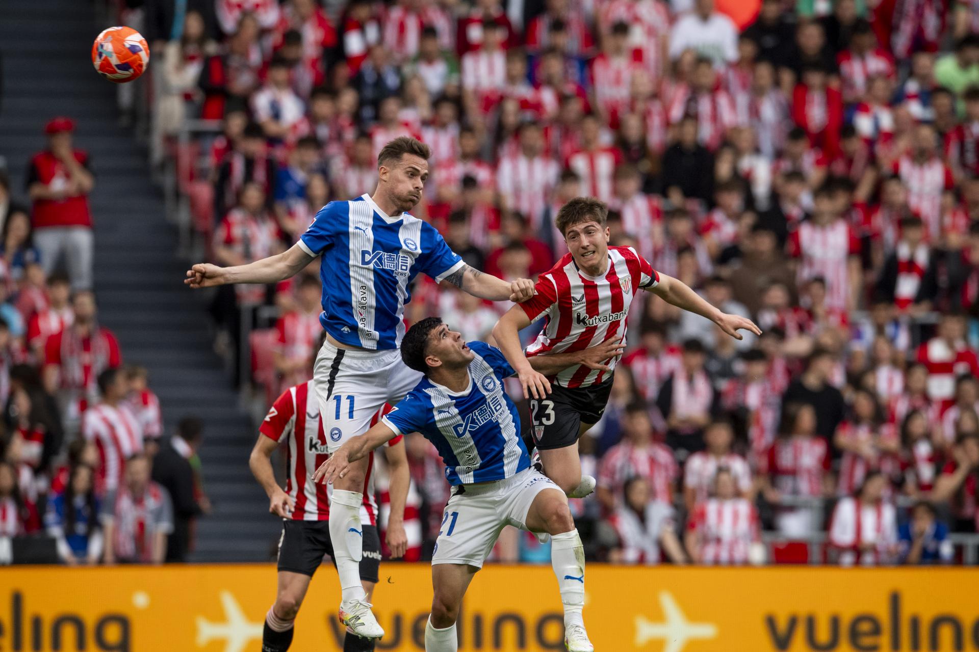 Mikel Jauregizar volvió a ser de los destacados también ante el Deportivo Alavés. / ATHLETIC CLUB