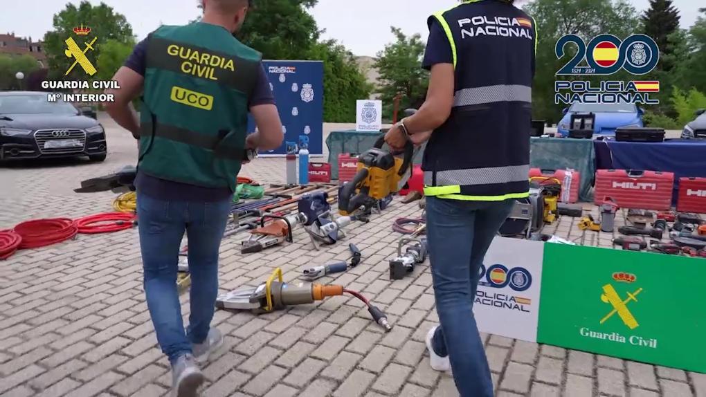 Detenidas nueve personas por el asalto de 13 sucursales bancarias
