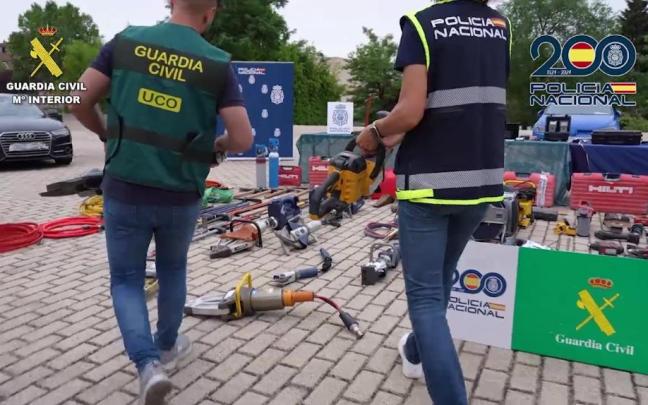 Detenidas nueve personas por el asalto de 13 sucursales bancarias Detenidas nueve personas por el asalto de 13 sucursales bancarias