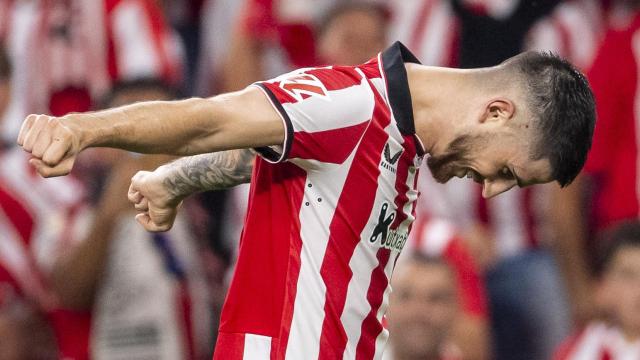 Oihan Sancet celebrando su gol frente al Rayo Vallecano / Athletic Club