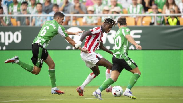 Nico Williams durante el último partido jugado como rojiblanco, frente al Betis. / ATHLETIC CLUB