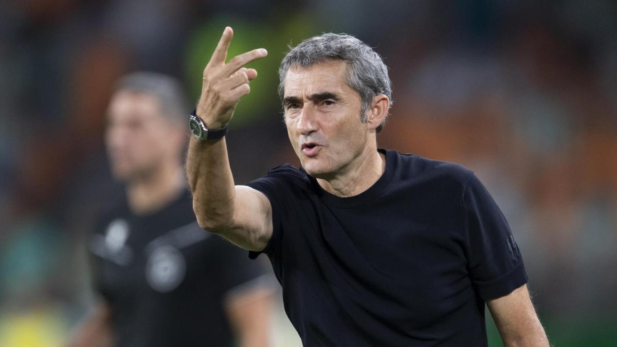 Ernesto Valverde en un lance previo a la expulsión del domingo ante el Betis. / ATHLETIC CLUB