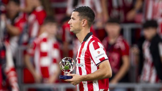 Gorka Guruzeta se llevó el MVP ante el Qarabag. / ATHLETIC CLUB
