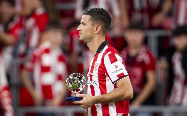 Gorka Guruzeta se llevó el MVP ante el Qarabag. / ATHLETIC CLUB
