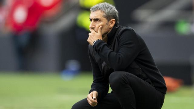 Ernesto Valverde lleva ya 477 partidos oficiales al frente del banquillo rojiblanco. / ATHLETIC CLUB