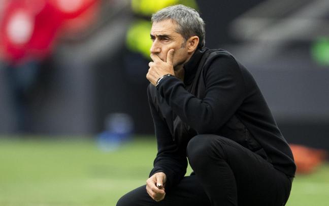 Ernesto Valverde lleva ya 477 partidos oficiales al frente del banquillo rojiblanco. / ATHLETIC CLUB
