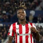 Nico Williams celebra su gol ante el Levante / Athletic Club