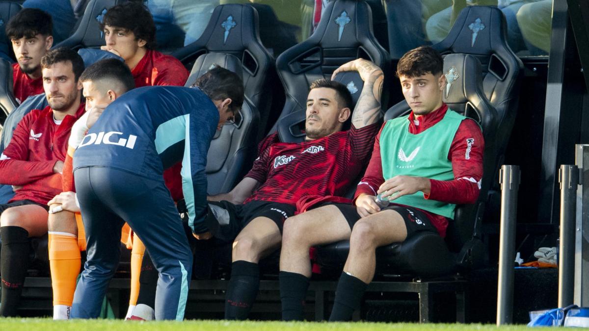 Yuri Berchiche se lesionó en Balaídos / Athletic Club