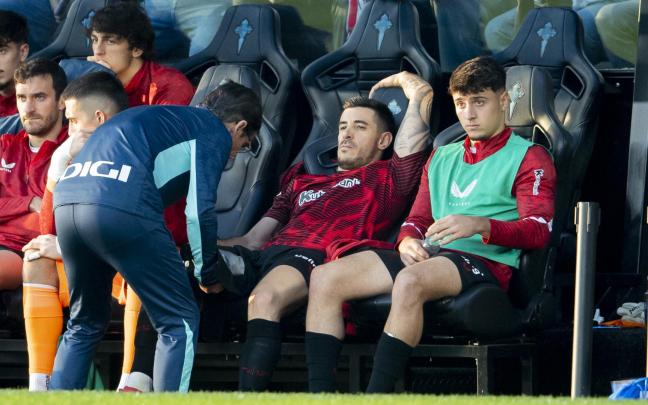 Yuri Berchiche se lesionó en Balaídos / Athletic Club