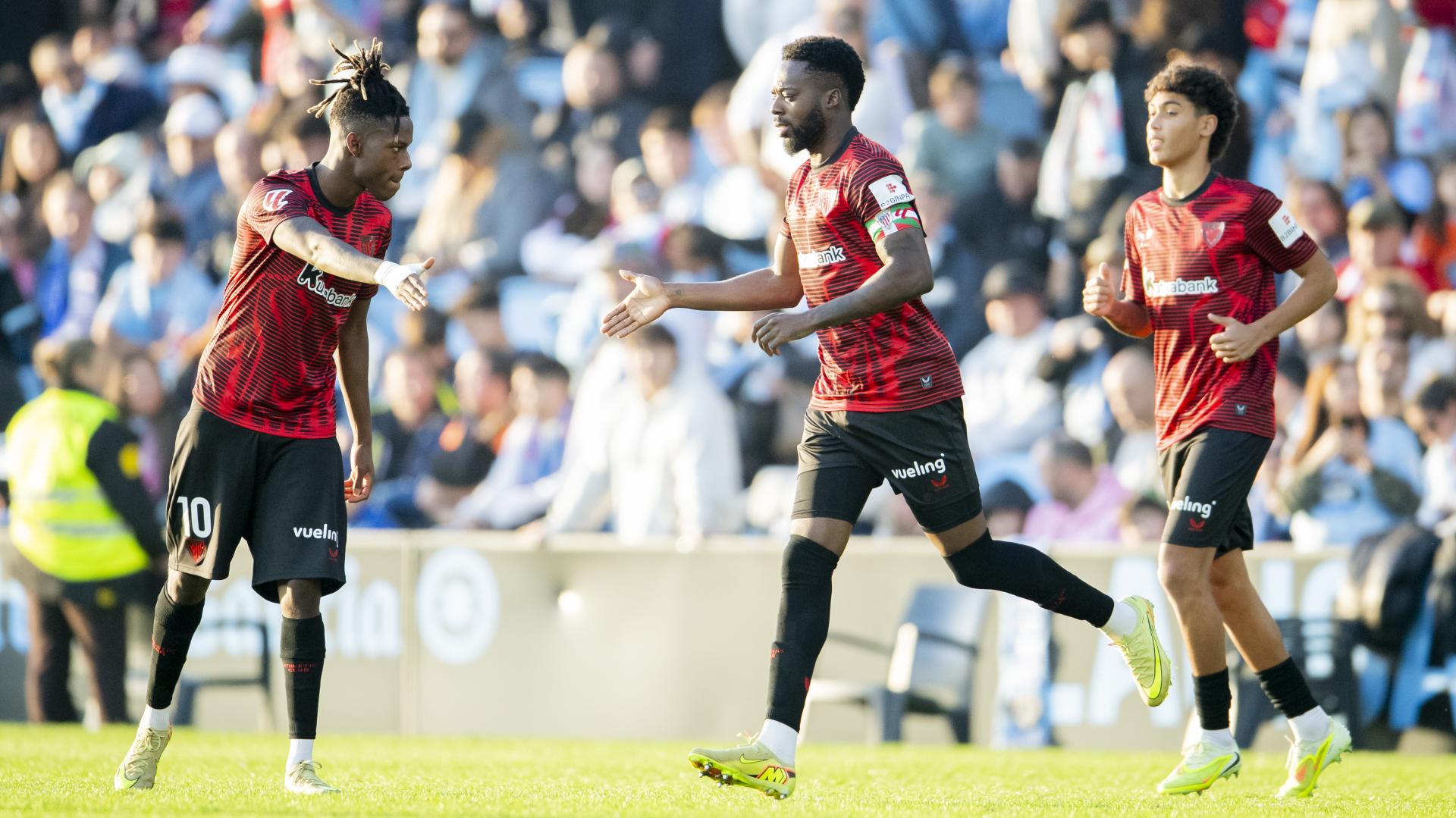 Iñaki Williams regresó a los terrenos de juego por vez primera tras lesionarse el 22 de octubre. / ATHLETIC CLUB