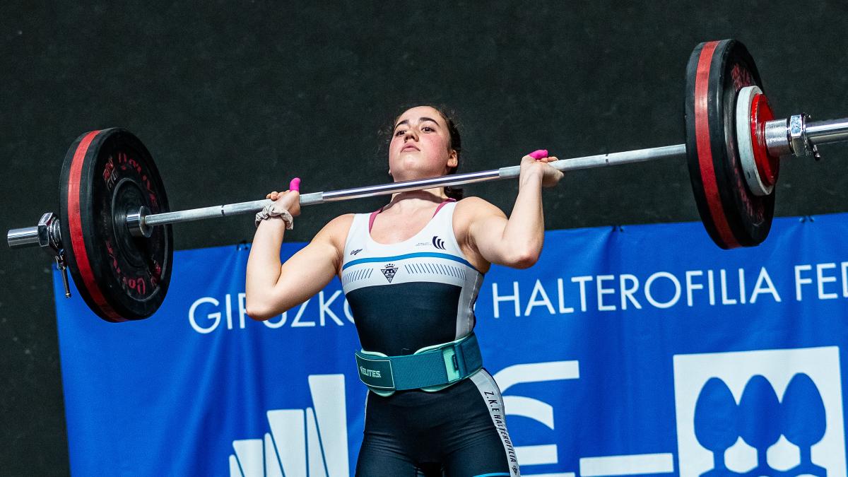 Lide Mendizabal en una competición reciente.