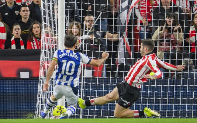 Oyarzabal y Areso apuntan a verse esta noche las caras de nuevo en San Mamés. / ATHLETIC CLUB