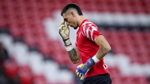Álex Padilla, en los momentos previos al partido de este miércoles ante la Real Sociedad. / ATHLETIC CLUB