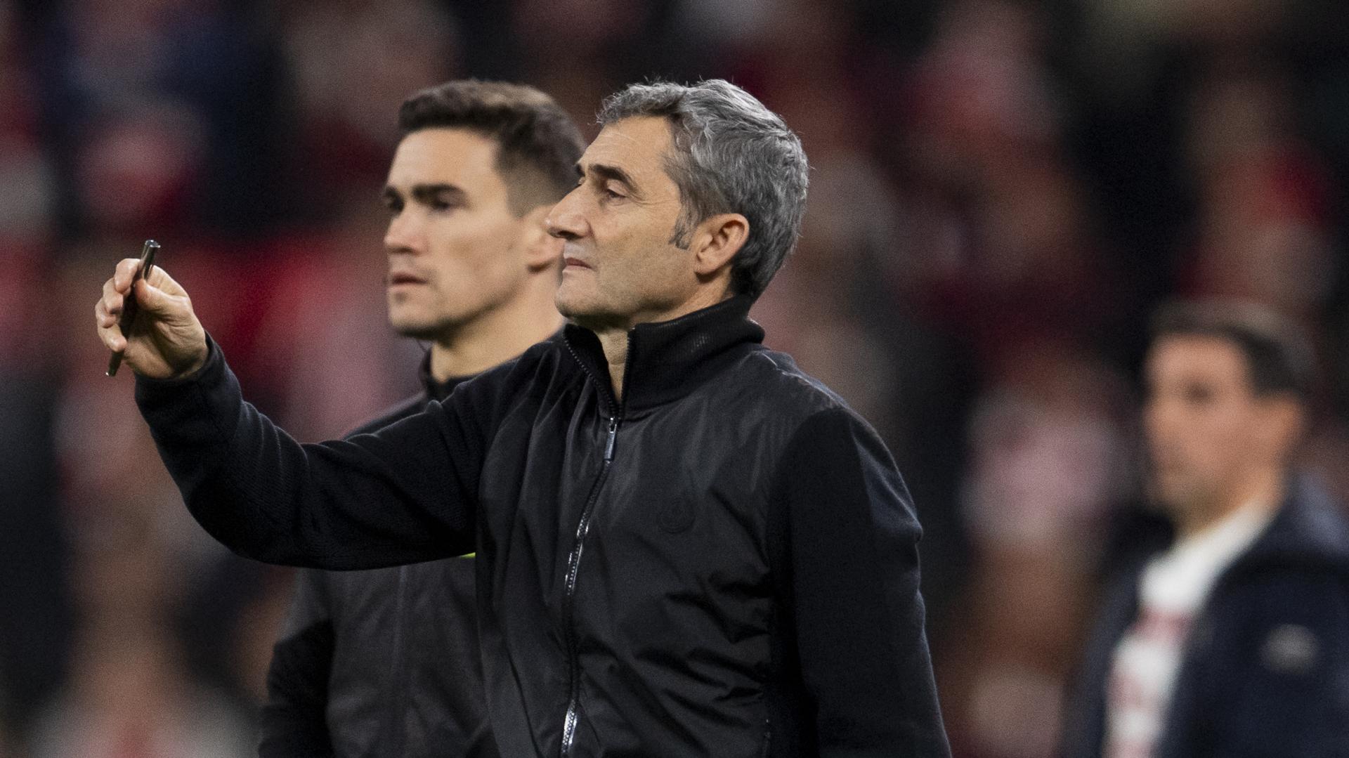 Ernesto Valverde durante uno de los momentos del duelo del viernes ante el Elche. / ATHLETIC CLUB