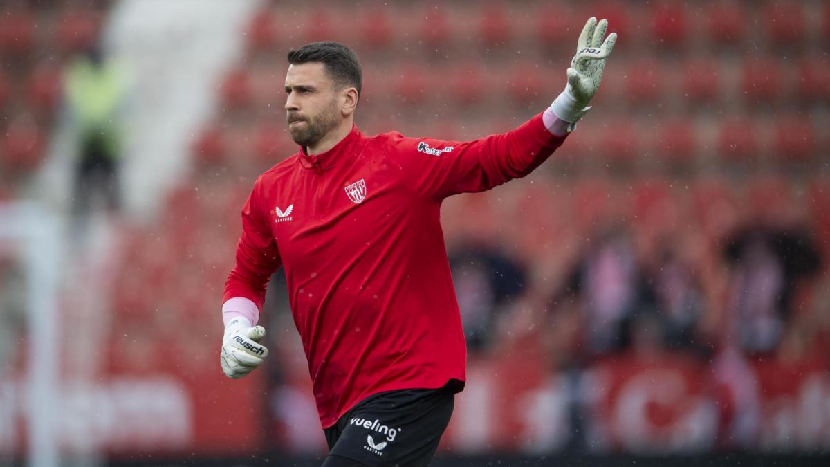 Ocho partidos le quedan a Simón para dar la bienvenida al cero en su portería y acabar con la mala racha. / ATHLETIC CLUB