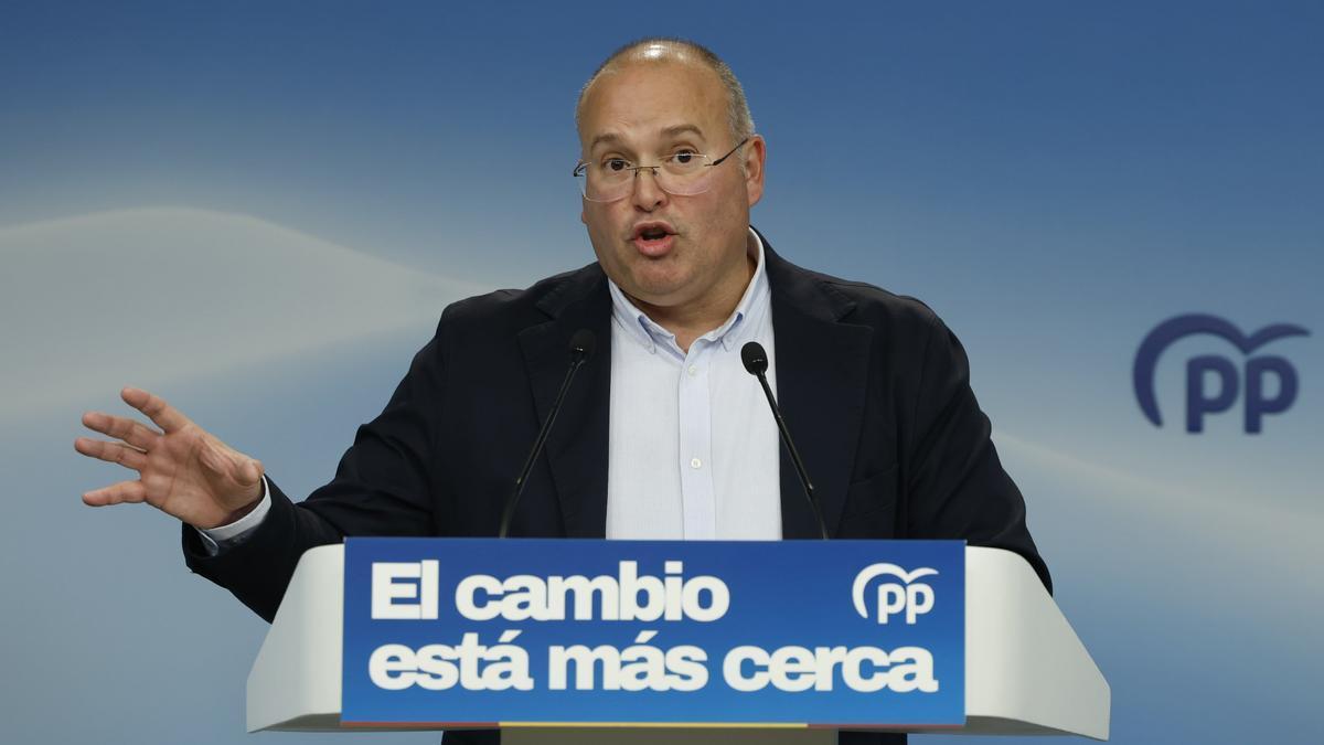 El director de la campaña del PP, Miguel Tellado.