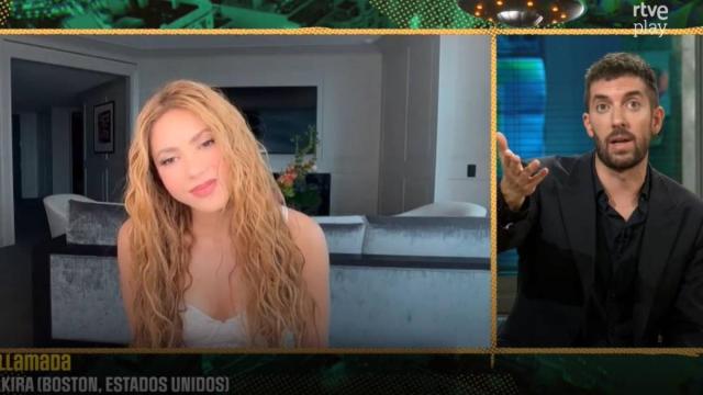 Shakira conecta en directo con David Broncano