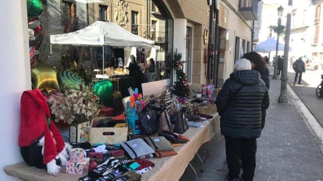 Un expositor en una pasada edición de Neguko azoka.