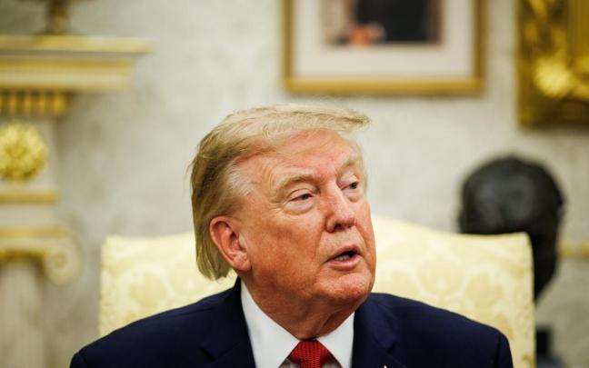 El presidente de EE.UU., Donald Trump, en una imagen reciente en el Despacho Oval.