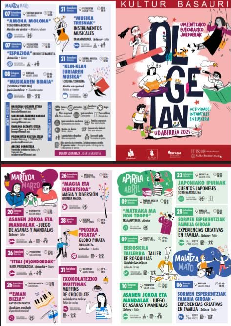 Programa completo de Olgetan Udaberria en Basauri
