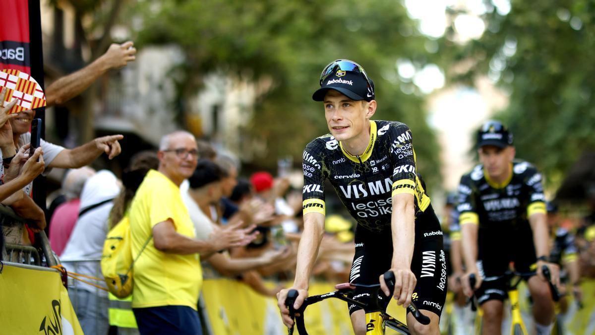 Jonas Vingegaard, en la salida del presente Tour en Barcelona.