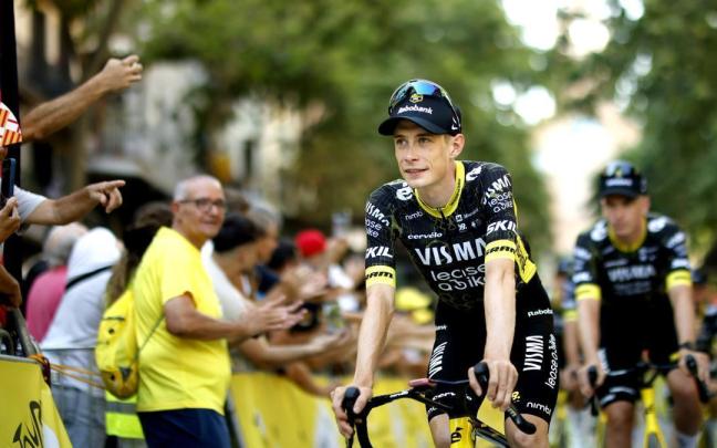 Jonas Vingegaard, en la salida del presente Tour en Barcelona.