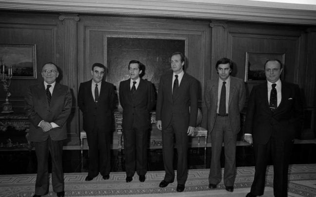 Audiencia del Rey Juan Carlos I en el Palacio de la Zarzuela para analizar las consecuencias del frustrado golpe de Estado.