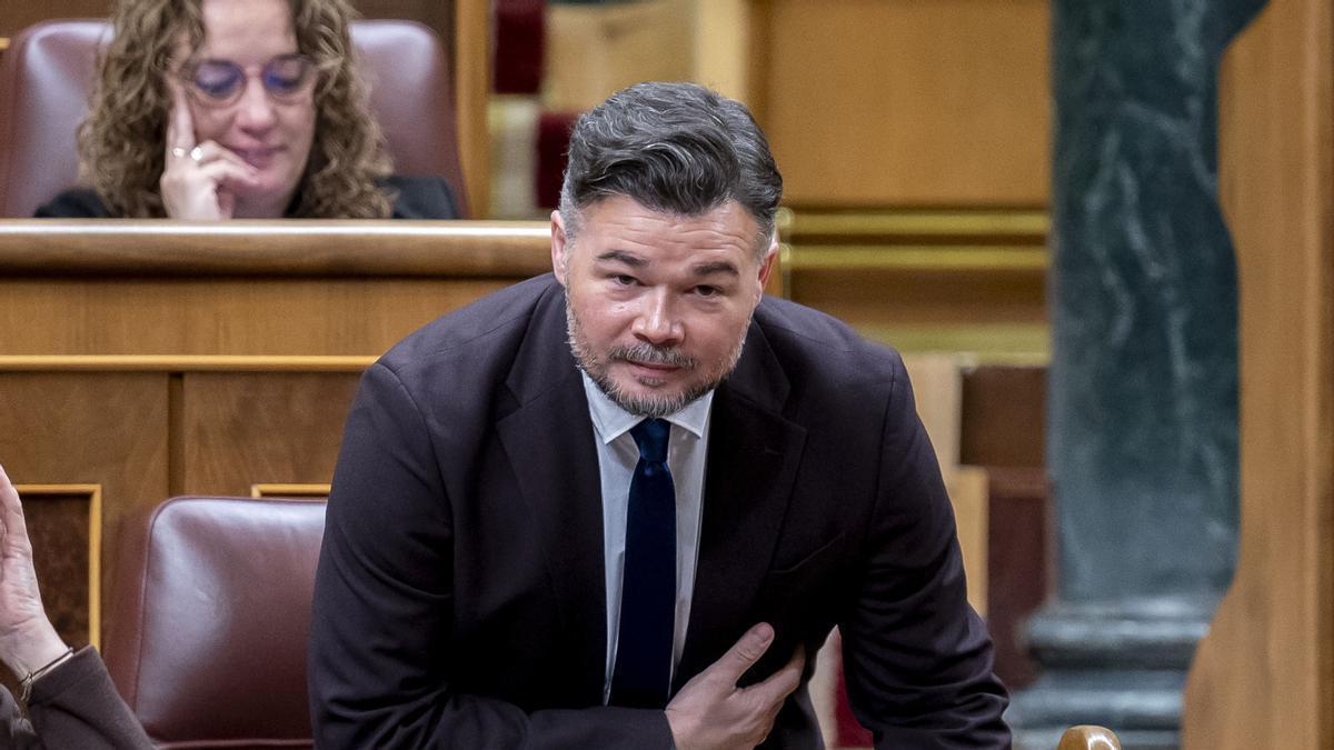 Gabriel Rufián. portavoz de ERC en el Congreso de los Diputados.