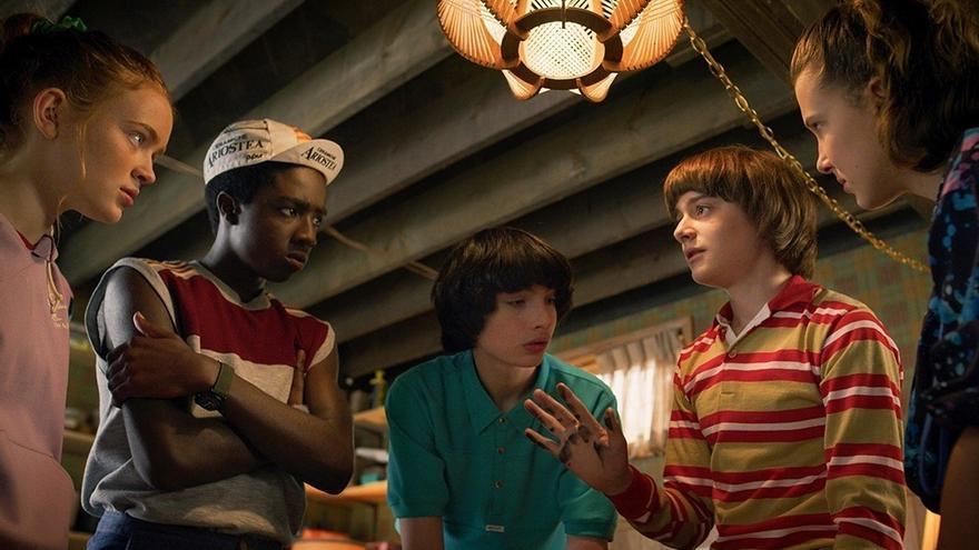 Escena de la serie 'Stranger Things'.