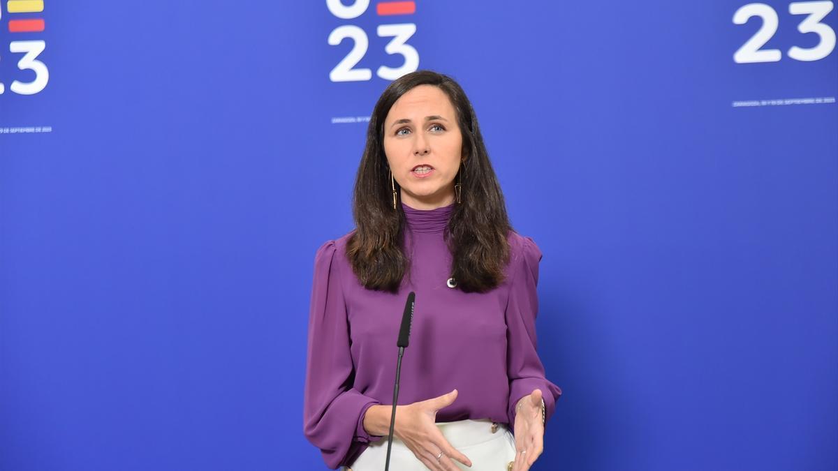 La secretaria general de Podemos, Ione Belarra.