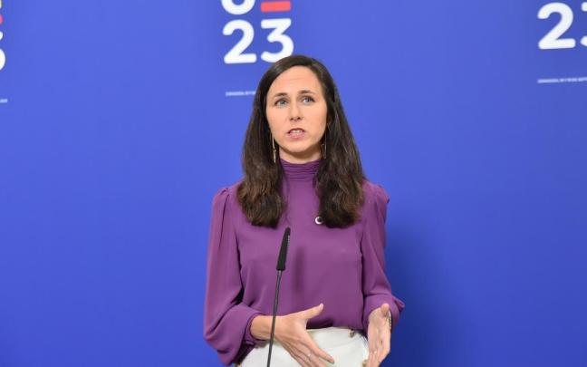 La secretaria general de Podemos, Ione Belarra.