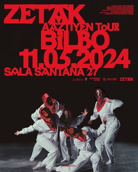 Cartel del concierto de Zetak en Santana.