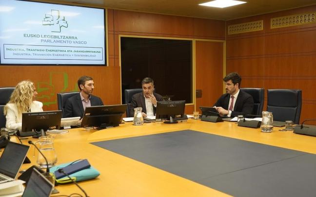 Comparecencia del consejero de Industria, Transición Energética y Sostenibilidad en el Parlamento Vasco