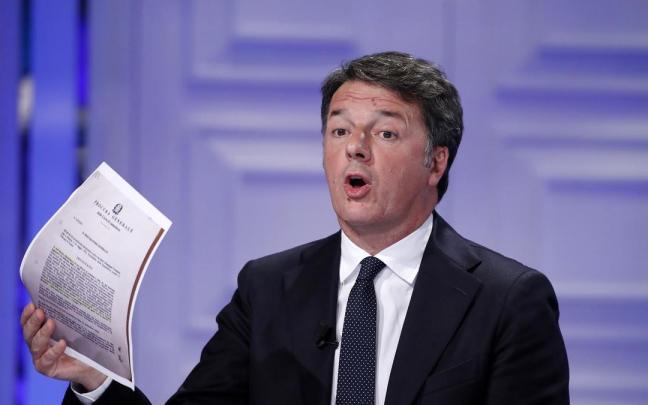 El ex primer ministro italiano Matteo Renzi.