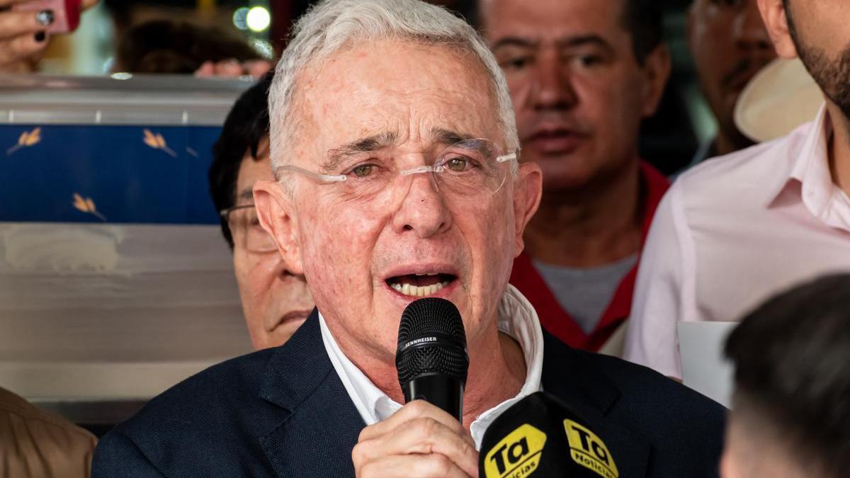 El expresidente colombiano Álvaro Uribe.