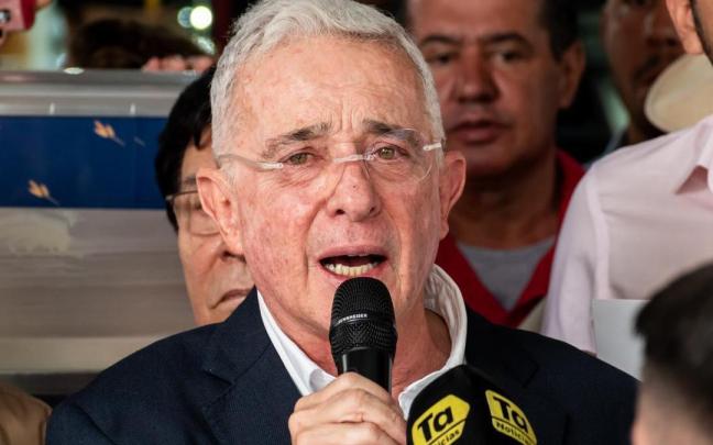 El expresidente colombiano Álvaro Uribe.