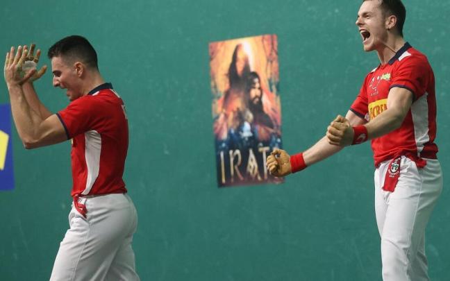 Unai Laso y Ander Imaz, en el Labrit de Iruñea. Unai Laso y Ander Imaz, en el Labrit de Iruñea.