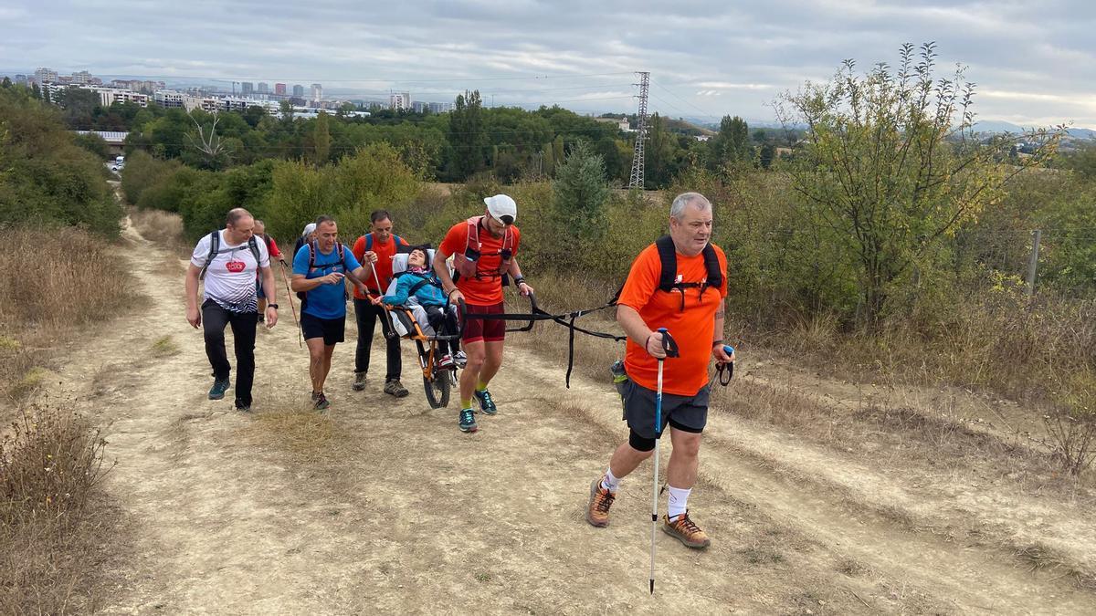En imágenes: Reto en Olarizu con Montes Solidarios