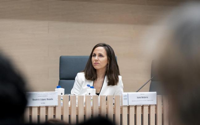 La ministra en funciones de Derechos Sociales y Agenda 2030, Ione Belarra. La ministra en funciones de Derechos Sociales y Agenda 2030, Ione Belarra.