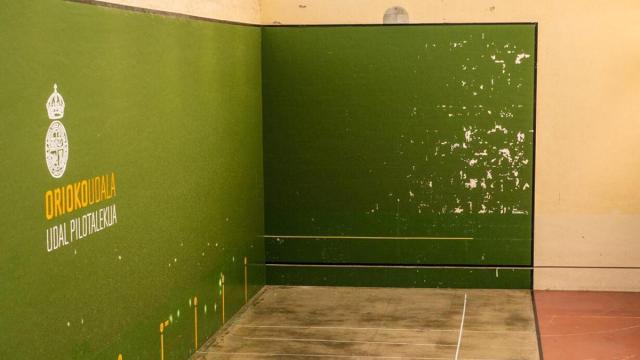 Frontón de Orio que se derribará pronto.