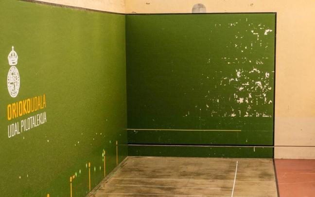 Frontón de Orio que se derribará pronto.