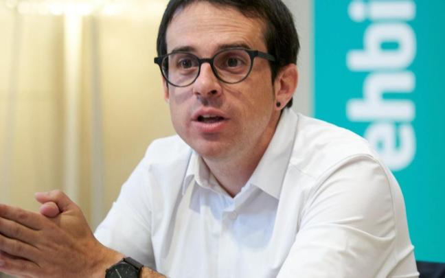 El candidato de EH Bildu a lehendakari, Pello Otxandiano