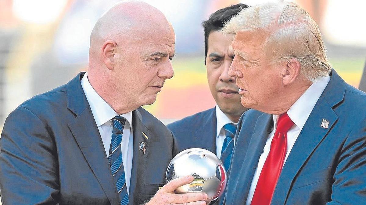 El presidente de Estados Unidos, Donald Trump , y el presidente de la FIFA, Gianni Infantino