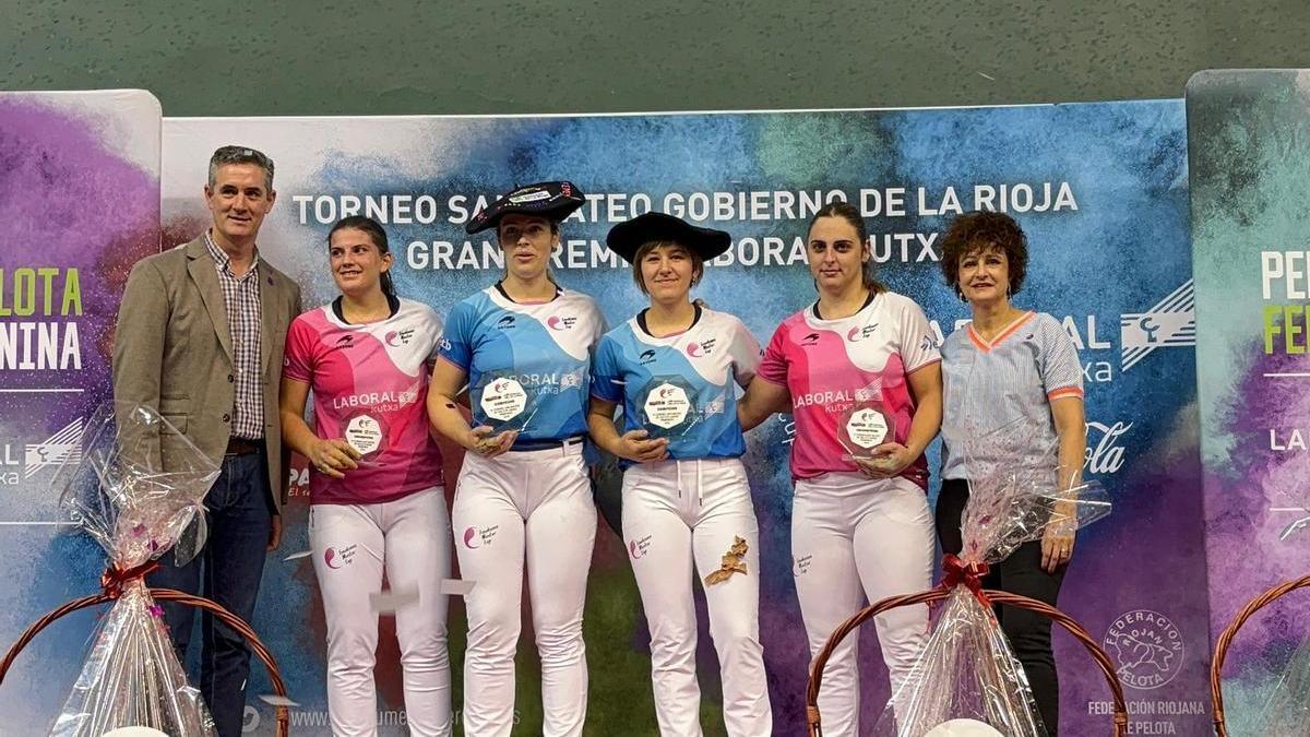 Zabaleta y Erasun, campeonas de San Mateo.