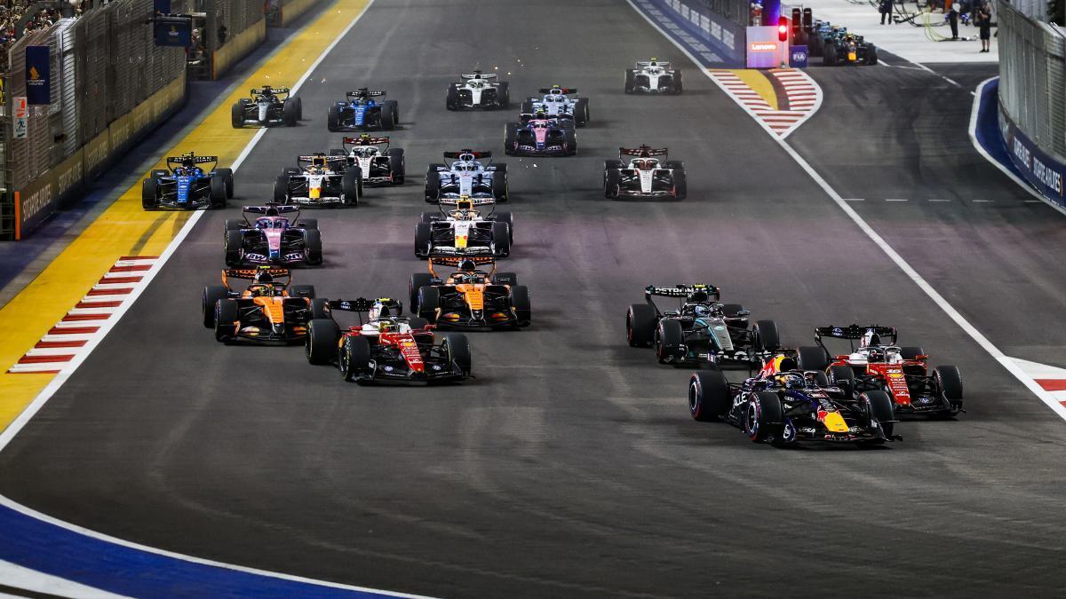 Imagen de la salida del Gran Premio de Singapur.