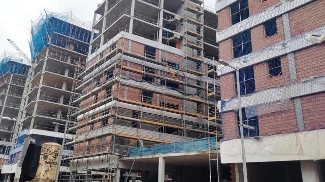 Obras de construcción de viviendas en Bilbao