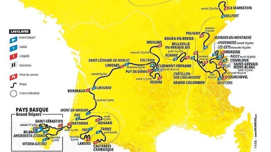 en sus más de 3.400 kilómetros de recorrido los ciclistas encontrarán terreno suficiente como para buscar la sorpresa